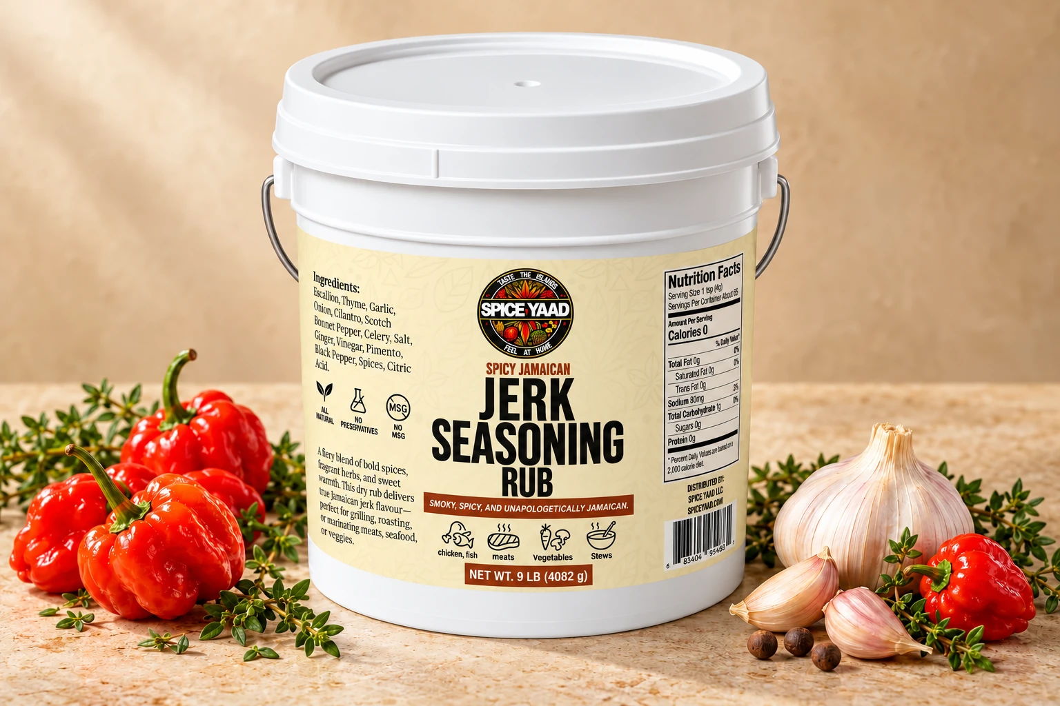 Spicy Jerk Seasoning 9Lb Bulk
